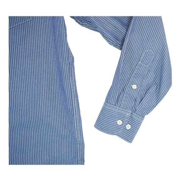 Marc O'Polo Men's Button Up Slim Fit Dress Shirt Long Sleeve Striped‎ Sz L 41/42 - Picture 2 of 5